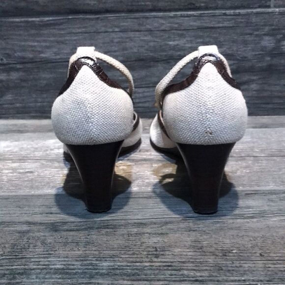 ColdWater Creek leather sandal heels sz-6 - Picture 3 of 12